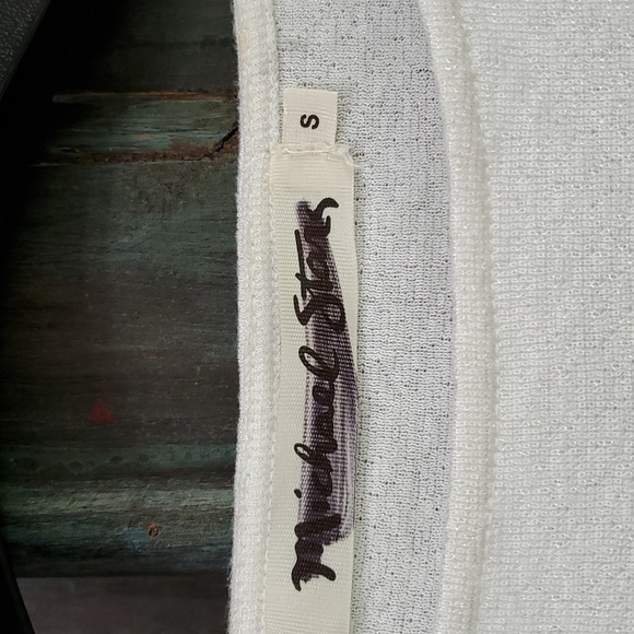 Michael Stars Ruched Bodycon Midi Dress in White, Size Small, NWOT - Picture 5 of 9